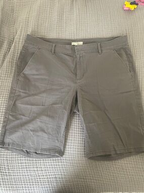 LOFT Gray Chino Shorts